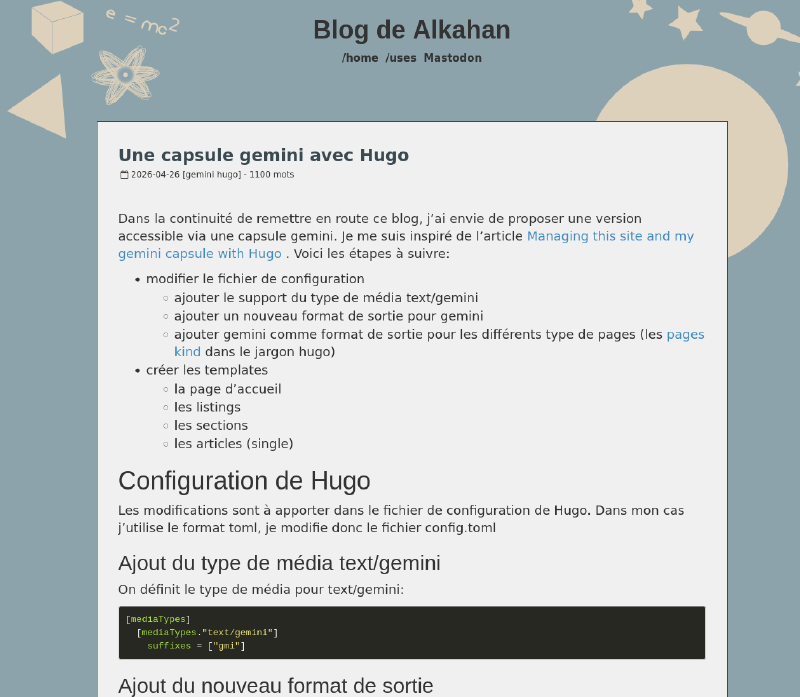 rendu du site web